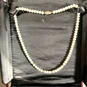 16” Freshwater Pearl Necklace with 14k Gold Clasp